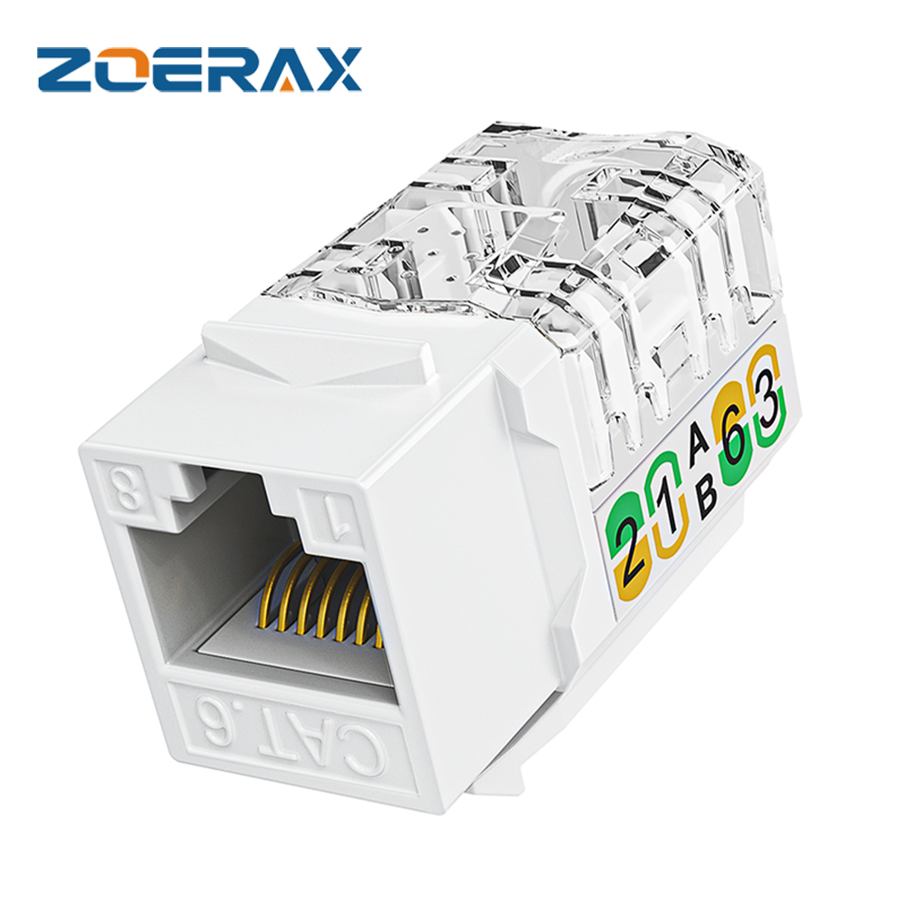 Patch Panel Cat6 - ZoeRax RJ45 Cat6/5e profil mince Keystone