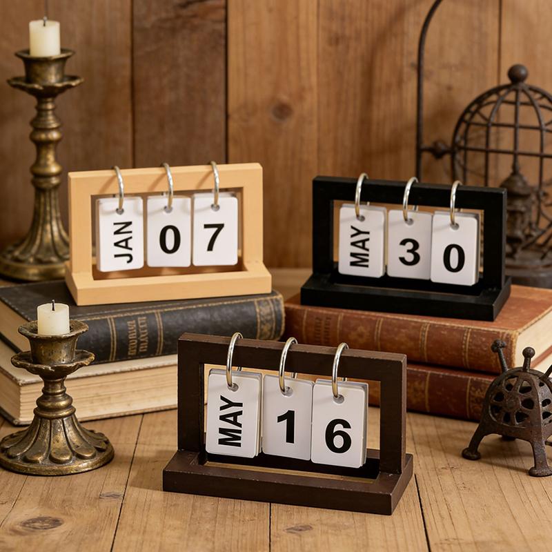 Office Desk Tech Accessories - 【M】Mini calendrier de bureau, kit de
