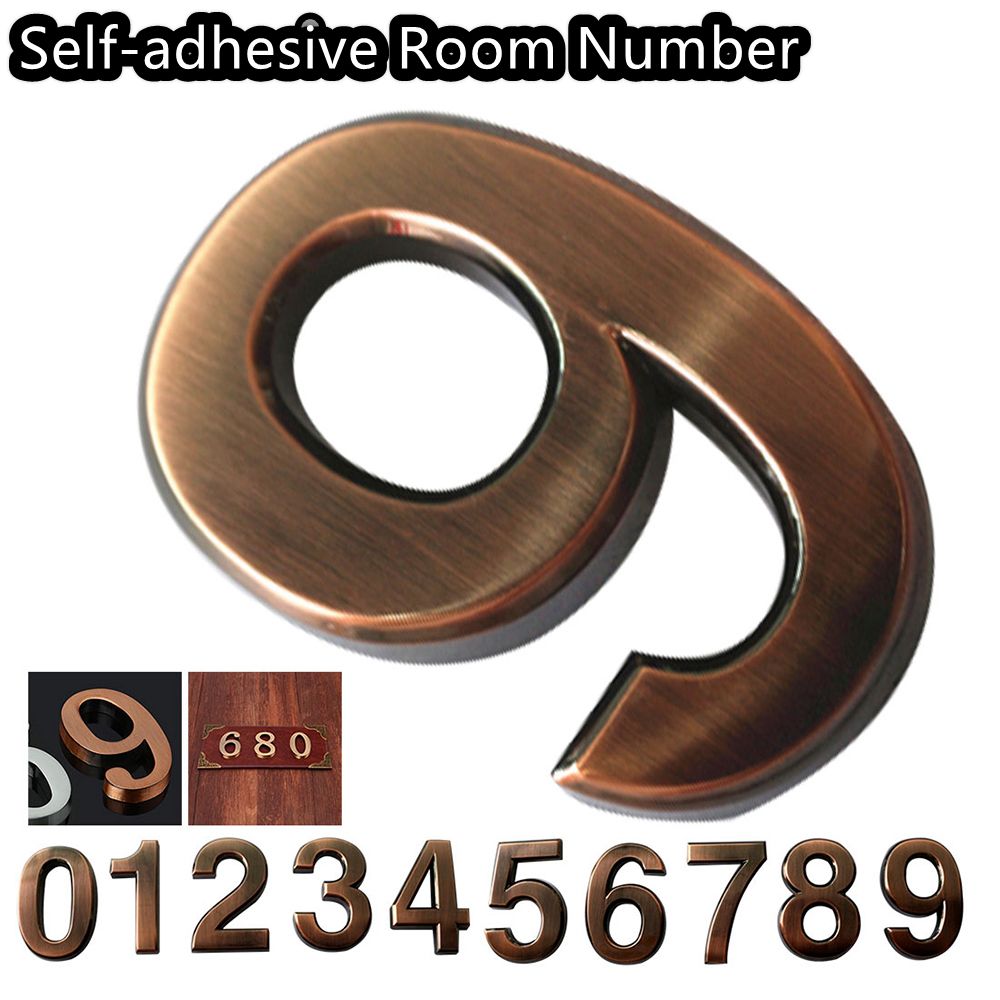 Digital Signature Pad - Plaques de porte auto-adhésives en Bronze