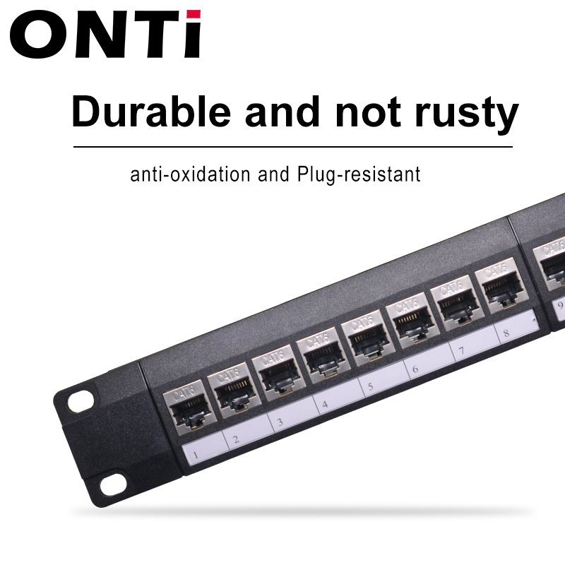 ONTi 19in 1U Rack 24 ports CAT - Patch Panel Cat6 avis et prix