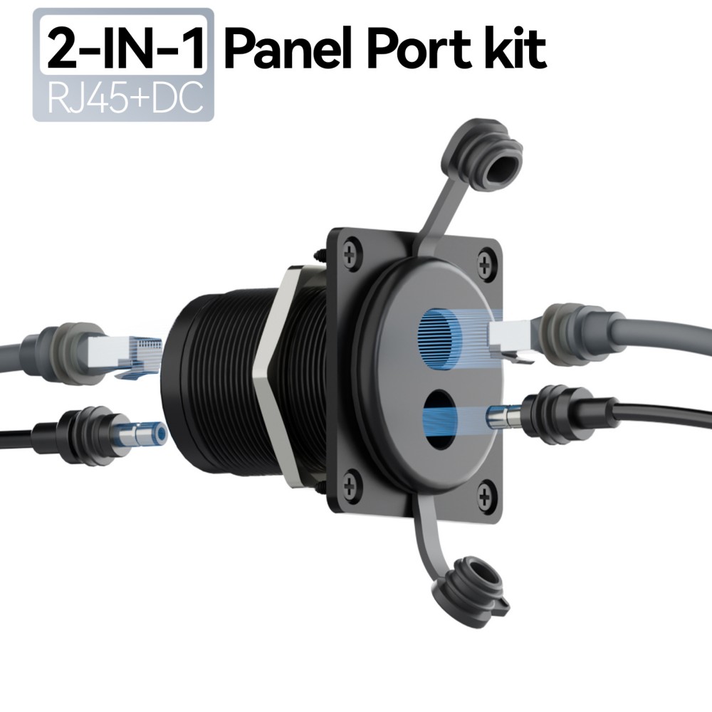 Prise murale double en alumini - Patch Panel Cat6 avis et prix